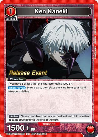 Image of Ken Kaneki (069) (UEPR/TKG-1-069) - UE18BT Tokyo Ghoul Release Event Cards