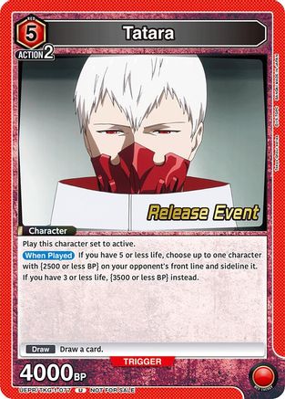 Image of Tatara (UEPR/TKG-1-077) - UE18BT Tokyo Ghoul Release Event Cards
