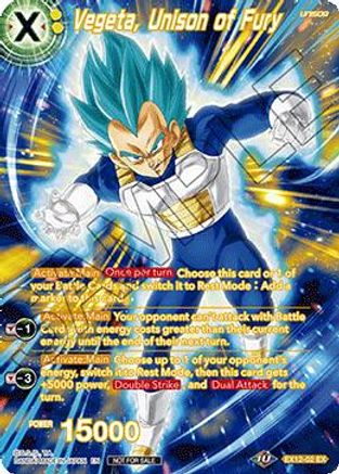 Image of Vegeta, Unison of Fury (Premium Alt-Art Set 2026 Vol.1) (EX12-02) - Tournament Promotion Cards Foil
