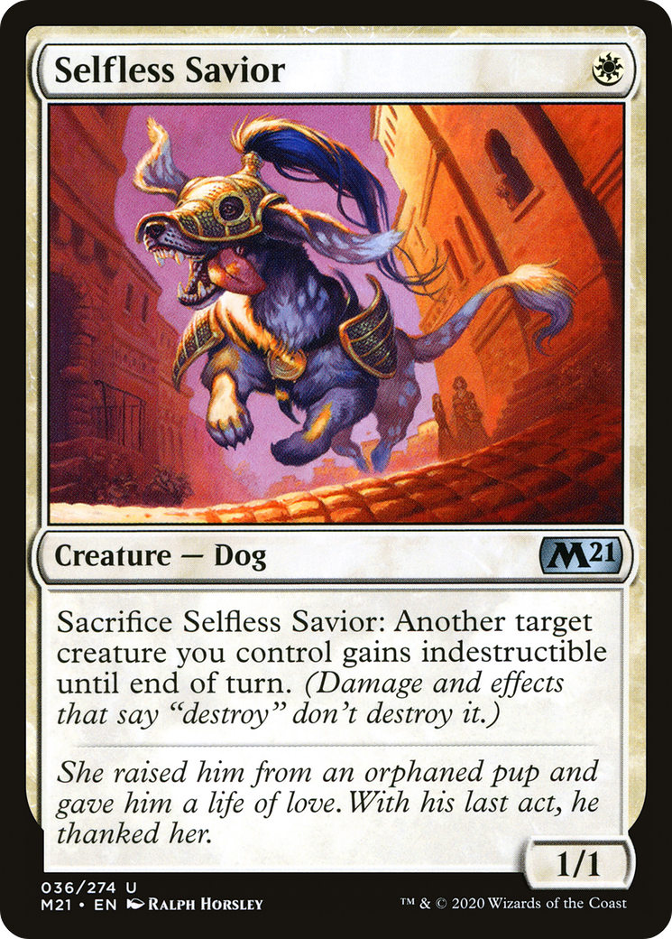 Image of Selfless Savior (M21-036) - Core Set 2021 Foil