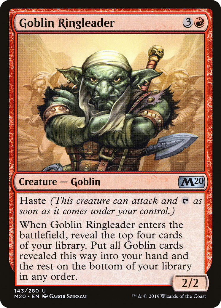 Image of Goblin Ringleader (M20-143) - Core Set 2020