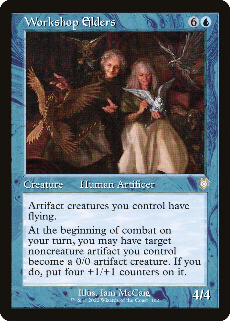 Image of Workshop Elders (Retro Frame) (BRC-102) - The Brothers' War Commander