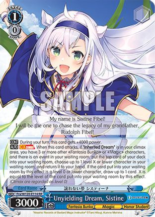 Image of Unyielding Dream, Sistine (Fra/W120-E114 RR) - Fujimi Fantasia Bunko Vol.2