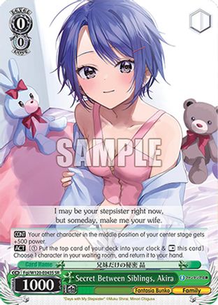 Image of Secret Between Siblings, Akira (SR) (Fgi/W120-E043S SR) - Fujimi Fantasia Bunko Vol.2