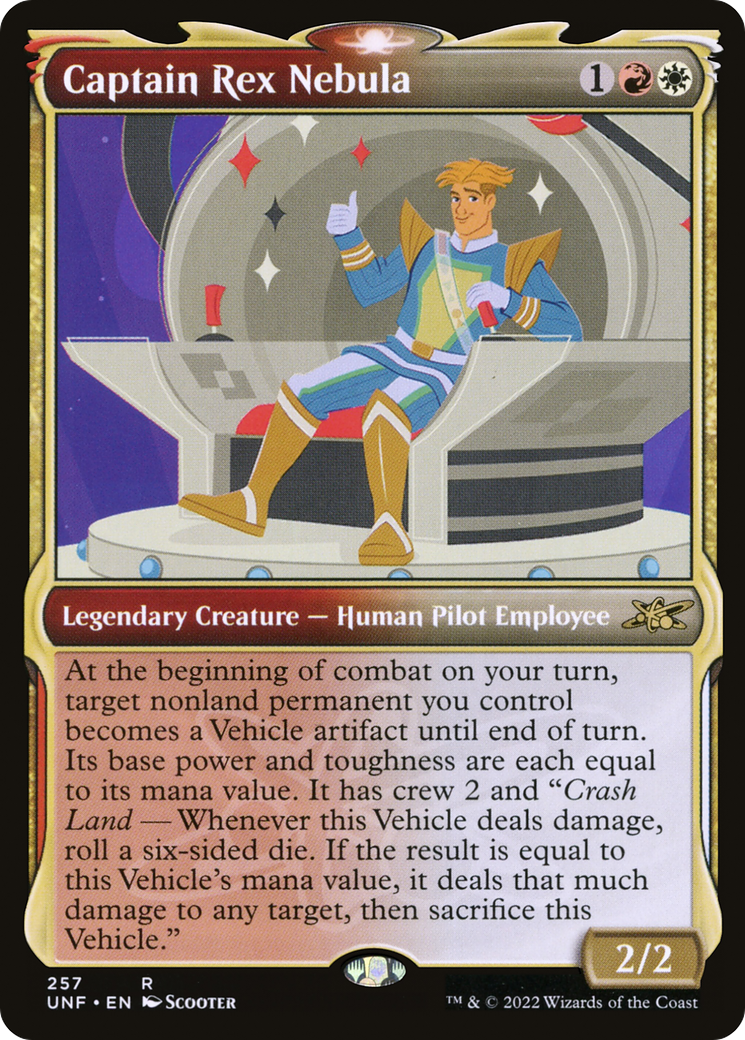 Image of Captain Rex Nebula (Showcase) (UNF-257) - Unfinity: (Showcase)