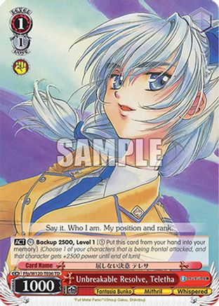 Image of Unbreakable Resolve, Teletha (RRR) (Ffp/W120-TE06R RRR) - Fujimi Fantasia Bunko Vol.2