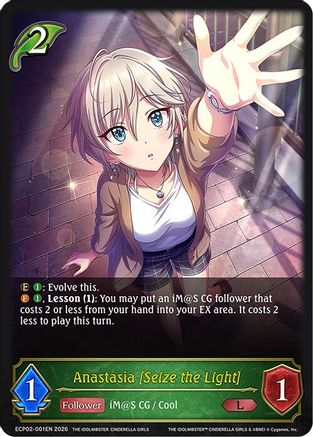 Image of Anastasia [Seize the Light] (ECP02-001EN) - ECP02 THE IDOLMSTER CINDERELLA GIRLS