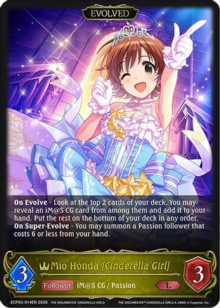 Image of Mio Honda [Cinderella Girl] (Evolved) (ECP02-014EN) - ECP02 THE IDOLMSTER CINDERELLA GIRLS