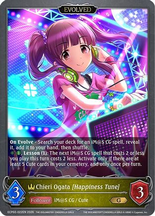 Image of Chieri Ogata [Happiness Tune] (Evolved) (ECP02-022EN) - ECP02 THE IDOLMSTER CINDERELLA GIRLS