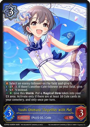 Image of Yuuki Otokura [Together with Me] (ECP02-028EN) - ECP02 THE IDOLMSTER CINDERELLA GIRLS