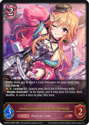 Image of Asuka Ninomiya [Sweet & Charming] (ECP02-052EN) - ECP02 THE IDOLMSTER CINDERELLA GIRLS