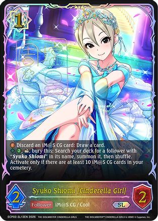 Image of Syuko Shiomi [Cinderella Girl] (SL) (ECP02-SL13EN) - ECP02 THE IDOLMSTER CINDERELLA GIRLS