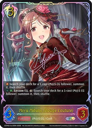 Image of Miyu Mifune [Rouge Couture] (SL) (ECP02-SL32EN) - ECP02 THE IDOLMSTER CINDERELLA GIRLS