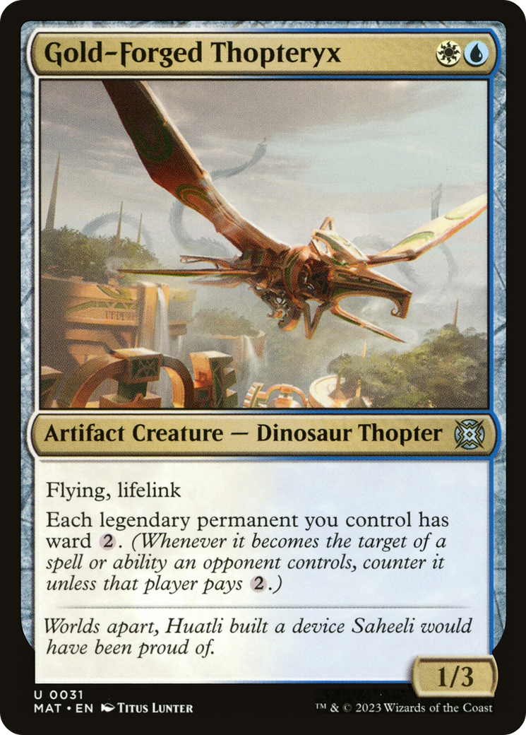 Image of Gold-Forged Thopteryx (MAT-031) - March of the Machine: The Aftermath Foil
