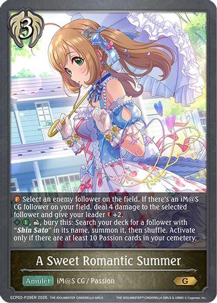 Image of A Sweet Romantic Summer - P39EN (Foil) (ECP02-P39EN) - ECP02 THE IDOLMSTER CINDERELLA GIRLS