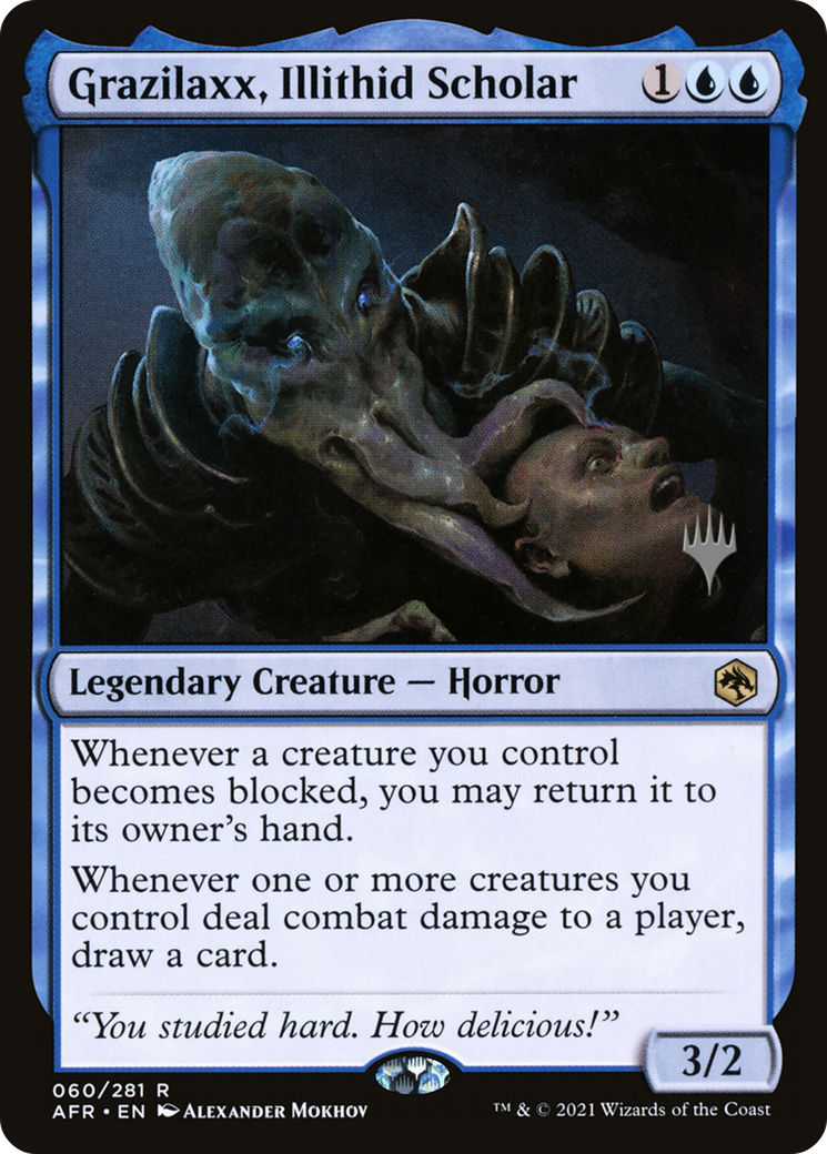 Image of Grazilaxx, Illithid Scholar (PPAFR-060) - Adventures in the Forgotten Realms Promos Foil
