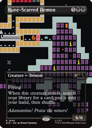 Image of Rune-Scarred Demon (SLD-2649) - Secret Lair Drop Series