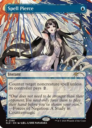 Image of Spell Pierce (2388) (SLD-2388) - Secret Lair Drop Series Foil