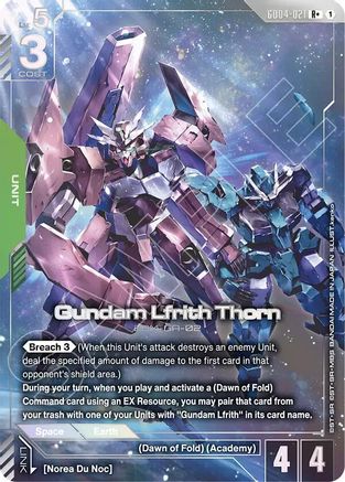 Image of Gundam Lfrith Thorn (R+) (GD04-021) - Phantom Aria Holofoil