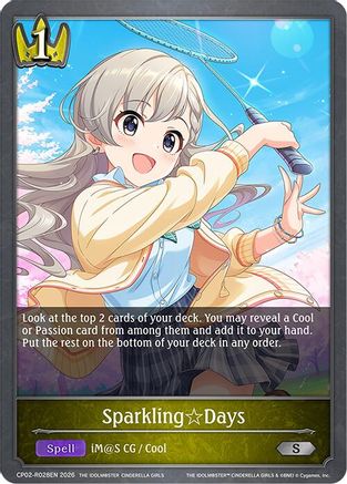 Image of SparklingDays (Reprint) (CP02-R028EN) - ECP02 THE IDOLMSTER CINDERELLA GIRLS