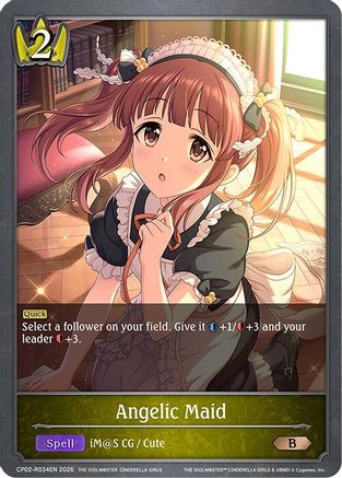 Image of Angelic Maid (Reprint) (CP02-R034EN) - ECP02 THE IDOLMSTER CINDERELLA GIRLS
