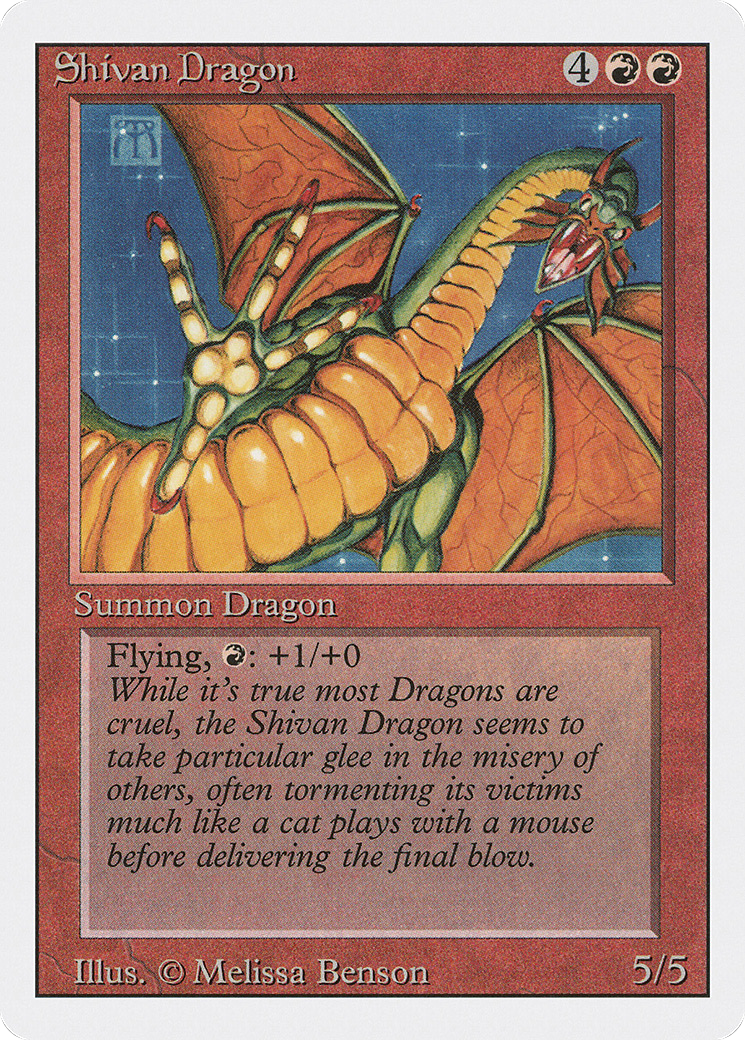 Image of Shivan Dragon (3ED-) - Revised Edition