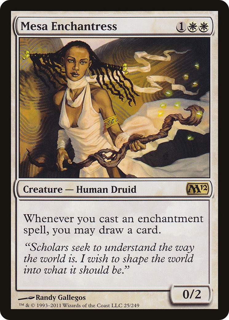 Image of Mesa Enchantress (M12-025) - Magic 2012 Foil