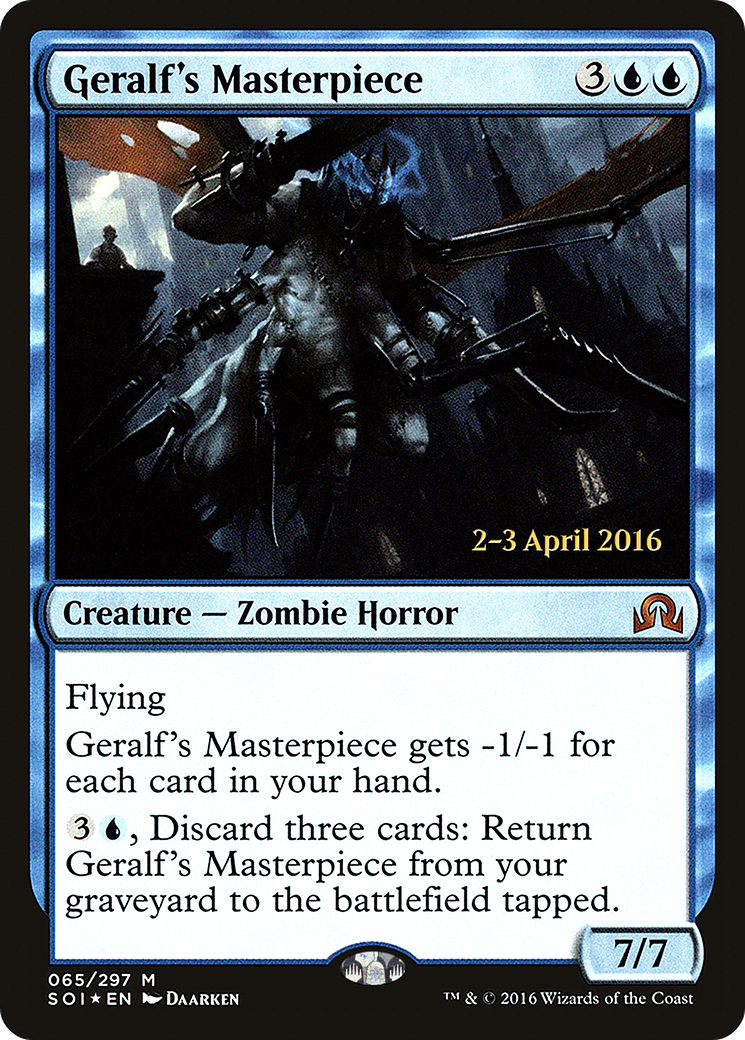 Image of Geralf's Masterpiece (PRE-065) - Shadows over Innistrad Promos Foil