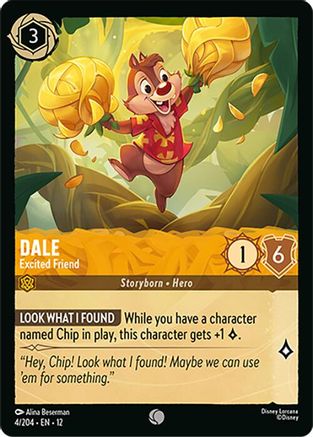 Image of Dale - Excited Friend (4/204) - Wilds Unknown Cold Foil