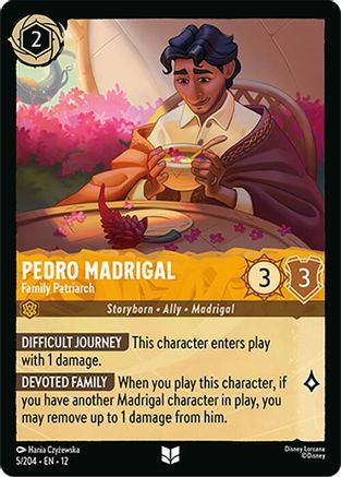 Image of Pedro Madrigal - Family Patriarch (5/204) - Wilds Unknown Cold Foil
