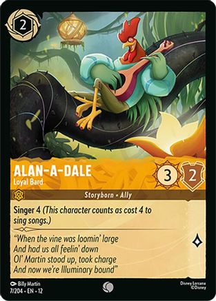 Image of Alan-a-Dale - Loyal Bard (7/204) - Wilds Unknown Cold Foil