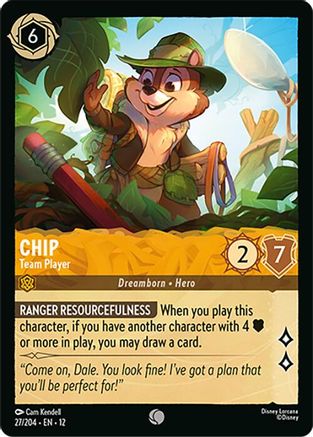 Image of Chip - Team Player (27/204) - Wilds Unknown Cold Foil