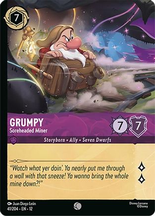 Image of Grumpy - Soreheaded Miner (Foil) (41/204) - Wilds Unknown Cold Foil