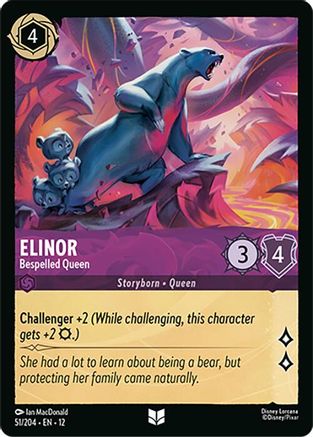 Image of Elinor - Bespelled Queen (51/204) - Wilds Unknown Cold Foil