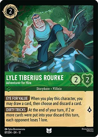 Image of Lyle Tiberius Rourke - Adventurer for Hire (87/204) - Wilds Unknown Cold Foil