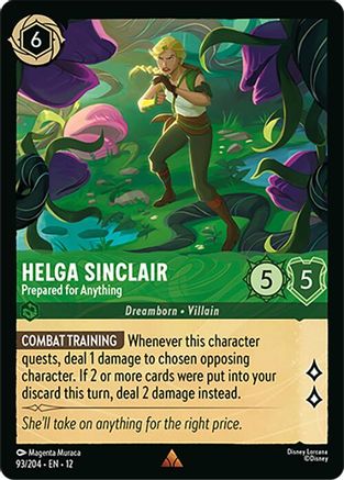 Image of Helga Sinclair - Prepared for Anything (93/204) - Wilds Unknown Cold Foil