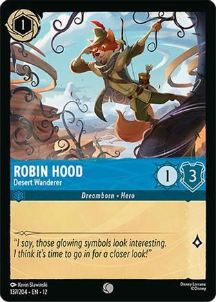 Image of Robin Hood - Desert Wanderer (137/204) - Wilds Unknown Cold Foil