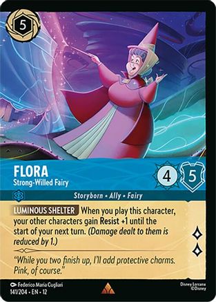 Image of Flora - Strong-Willed Fairy (Foil) (141/204) - Wilds Unknown Cold Foil