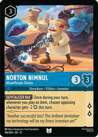 Image of Norton Nimnul - Misanthropic Genius (146/204) - Wilds Unknown Cold Foil