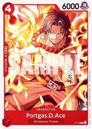 Image of Portgas.D.Ace (Pirates Party 2026 Vol. 1) (P-119) - One Piece Promotion Cards