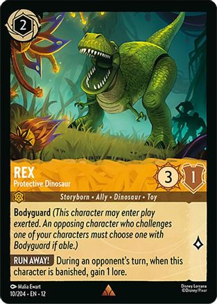 Image of Rex - Protective Dinosaur (10/204) - Wilds Unknown Cold Foil