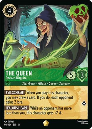 Image of The Queen - Devious Disguise (90/204) - Wilds Unknown Cold Foil