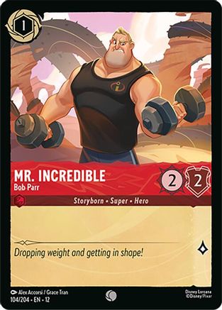 Image of Mr. Incredible - Bob Parr (104/204) - Wilds Unknown Cold Foil