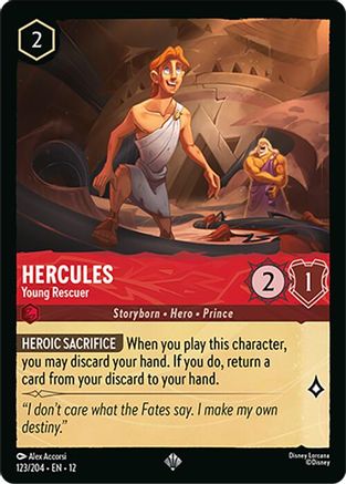 Image of Hercules - Young Rescuer (123/204) - Wilds Unknown Cold Foil