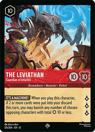 Image of The Leviathan - Guardian of Atlantis (125/204) - Wilds Unknown Cold Foil