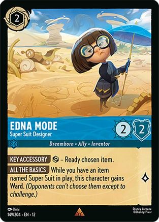 Image of Edna Mode - Super Suit Designer (149/204) - Wilds Unknown Cold Foil