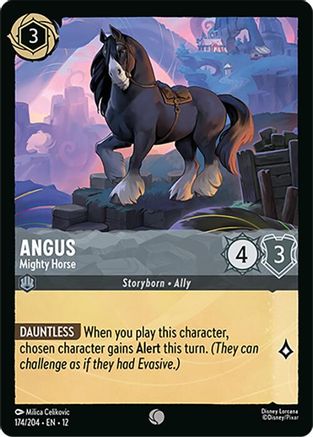 Image of Angus - Mighty Horse (174/204) - Wilds Unknown Cold Foil
