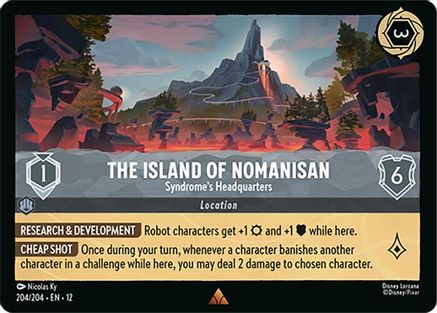 Image of The Island of Nomanisan - Syndrome's Headquarters (204/204) - Wilds Unknown Cold Foil