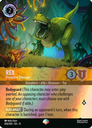 Image of Rex - Protective Dinosaur (Epic) (206/204) - Wilds Unknown Holofoil