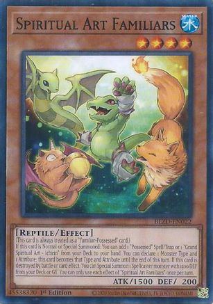Image of Spiritual Art Familiars (BLZD-EN022) - Blazing Dominion 1st Edition